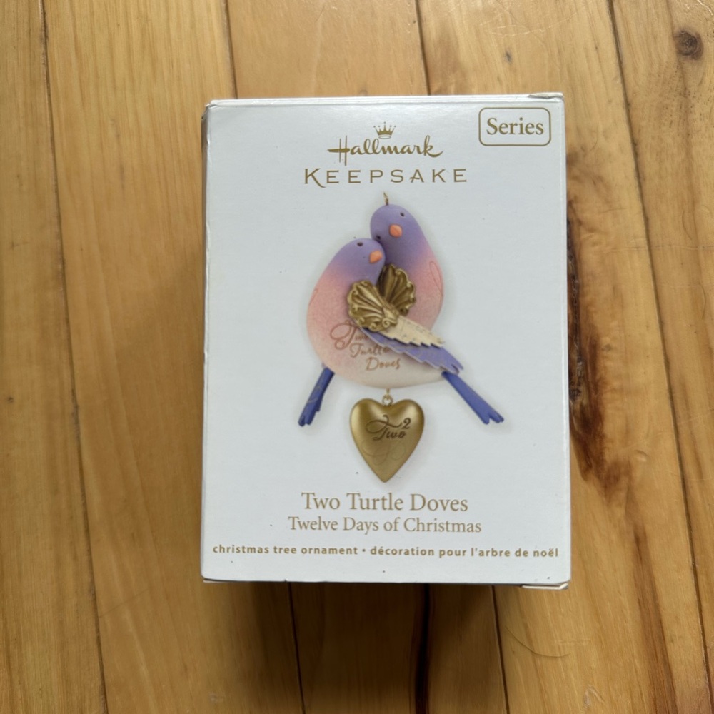 Hallmark Purple and Gold Angel Ornament